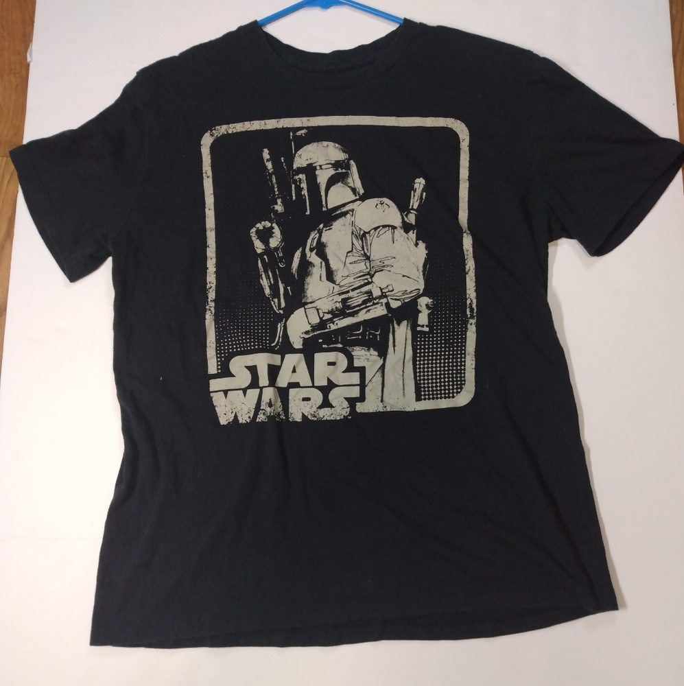 Star Wars Boba Fett Fifth Sun Black R Shirt, Mandalorian Size Medium